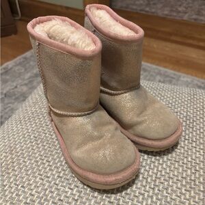 UGG Kids Boots in Tan and Pink